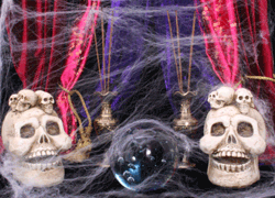 Halloween Decoration Skulls Webs
