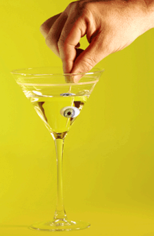 Halloween Martini Eyeball Drink